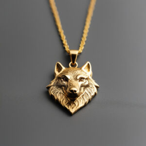Exquisite Gold Wolf