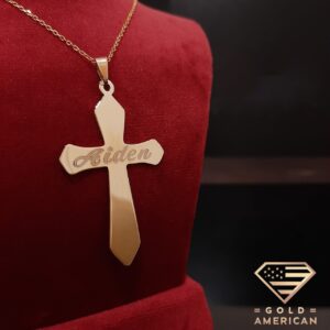 Aiden Gold Cross Necklace