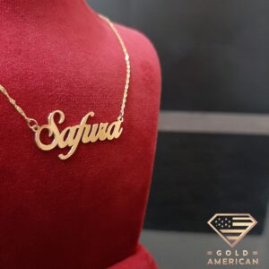 Custom Name Necklace in Gold