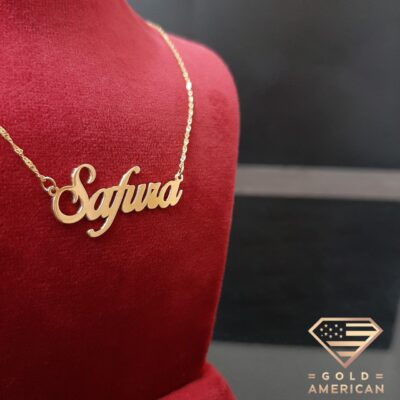 Custom Name Necklace in Gold