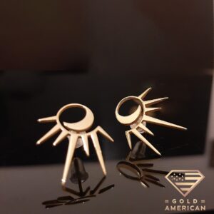 custom Sun and Moon Earrings