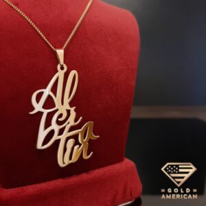 Personalized Gold-Plated Double Name Necklace