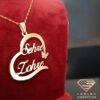 Personalized Name Heart Necklace