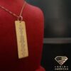 Soundwave Gold Pendant