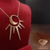 Sun and Moon Gold Pendant