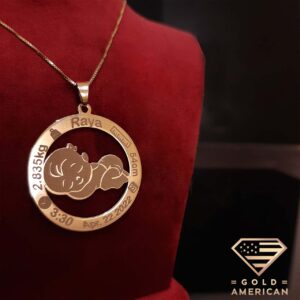 personalized kids gold necklace