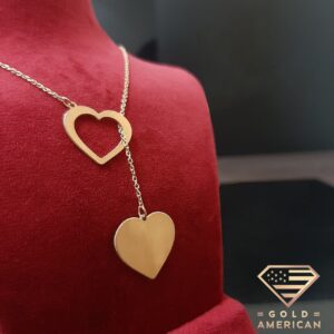 heart gold necklace