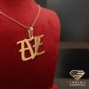 name gold pendant