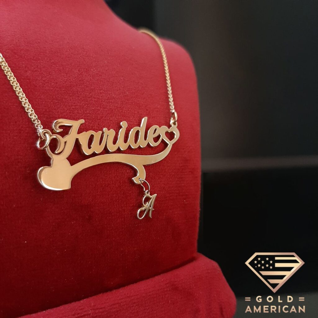 name necklace gold farideh