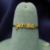 Zodiac Gold Ring gemini manekin