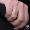 gold name ring