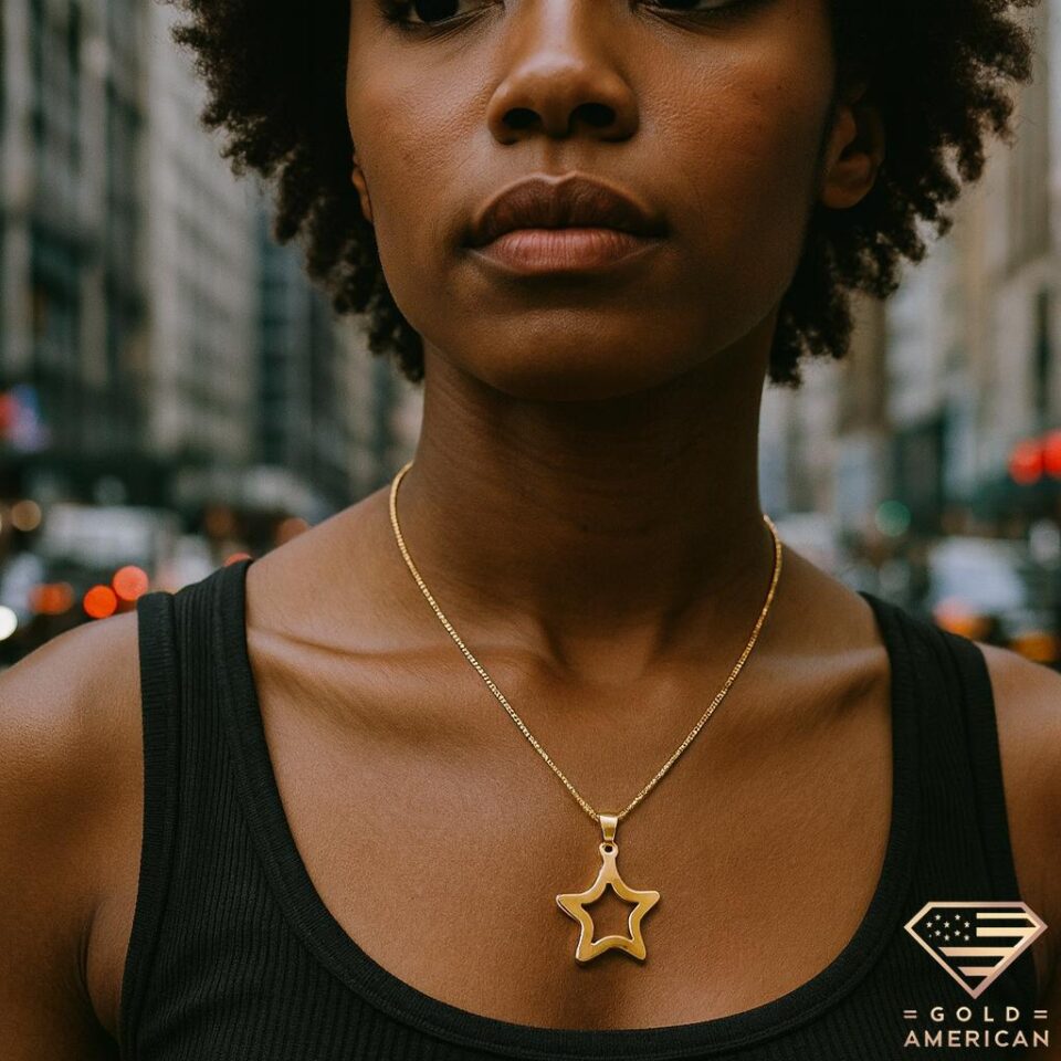 City of Stars Gold Pendant