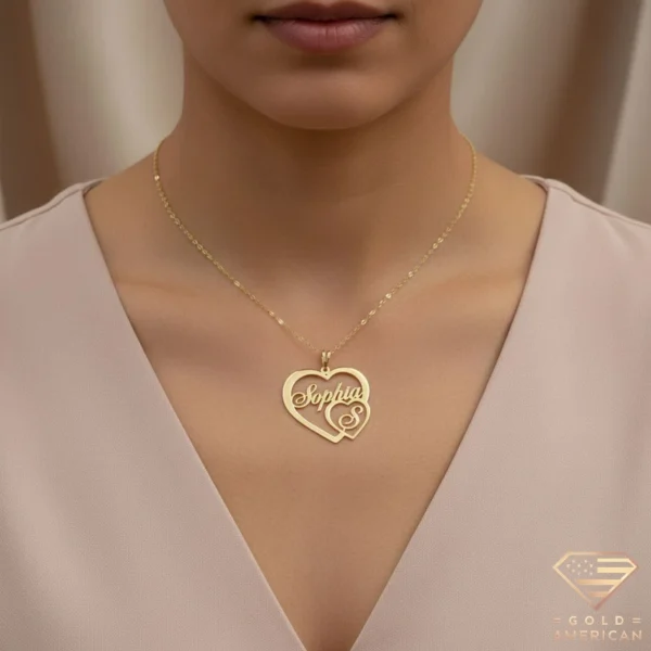 Name and Initial Necklace Model