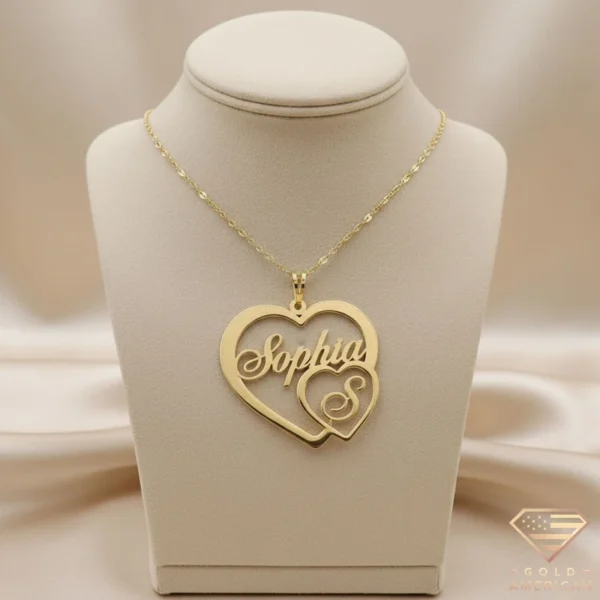 Name and Initial Necklace Sophia S
