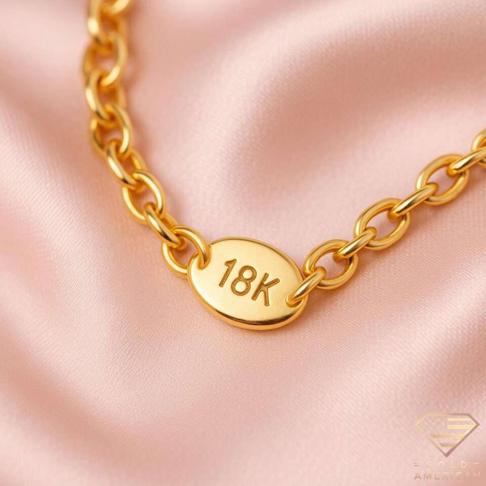 18k gold necklace