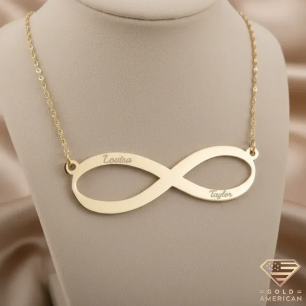 Classic Infinity Necklace Close Up