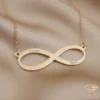 Classic Infinity Necklace on Satin