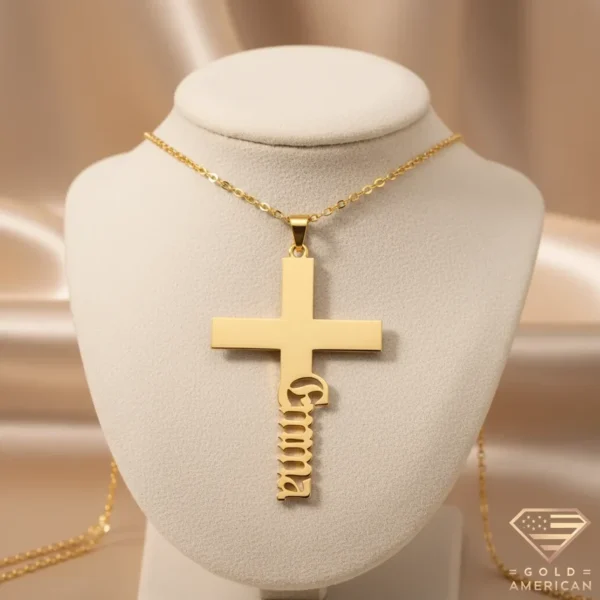 Cross Name Necklace Emma