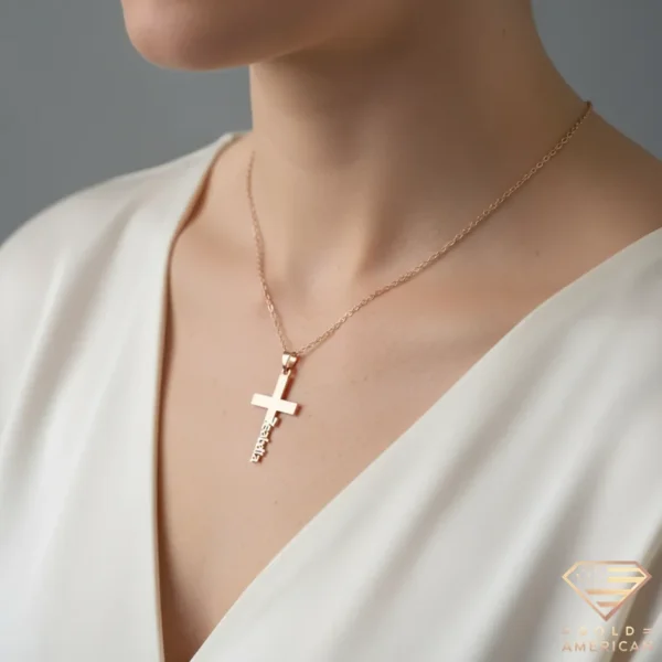 Cross Name Necklace Model Isabella