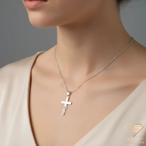 Cross Name Necklace Model Sophia