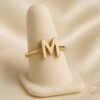 Kingscript Gold Initial Ring Stand M