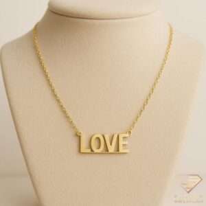 14K Yellow Gold Love Necklace