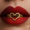 Soft Heart-shaped Gold Ring Two-Tone Duo