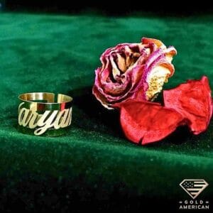 Personalized Gold Name Ring