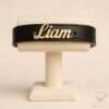Classic Script Leather Gold Bracelet Liam
