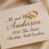 Dear Heart Gold Ring Envelope Info