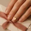 Dear Heart Gold Ring Purple Ribbon on Envelope