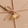 Dear Heart Gold Ring Twine Ring Envelope