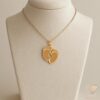 Footprints of Love Gold Pendant Manekin