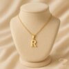 Letter Lux Gold Initial Pendant Mannequin