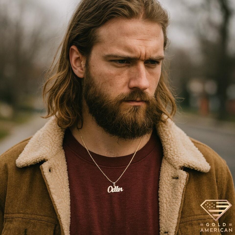 Odin's Mark Gold Name Pendant
