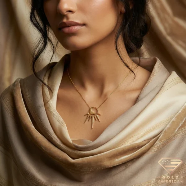 Samaa' Gold Necklace Model