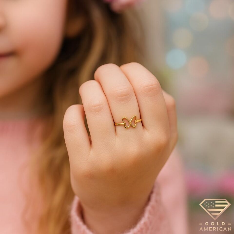 Winged Wish Gold Ring