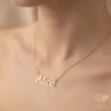 Artistic Gold Name Pendant Alice
