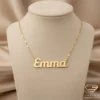 Artistic Gold Name Pendant Emma