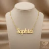 Artistic Gold Name Pendant Sophia