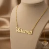 Artistic Gold Name Pendant Vivienne