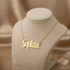 Bold Gold Name Pendant Sophia
