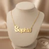 Enchanting Gold Name Pendant Sophia