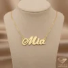 Graceful Gold Name Pendant Mia