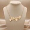 Heart-Bound Gold Name Pendant Mariana