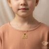 Little Maestro Piano Keys Gold Pendant Model