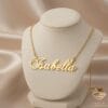 Poetic Gold Name Pendant Isabella