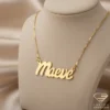 Sweet Gold Name Pendant Maeve