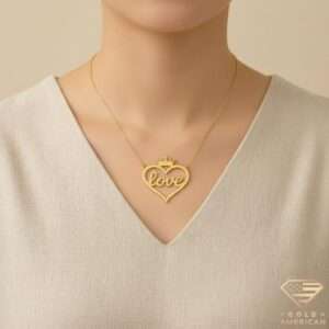 heart custom Gold Necklace