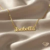 Artistic Gold Name Bracelet Isabella